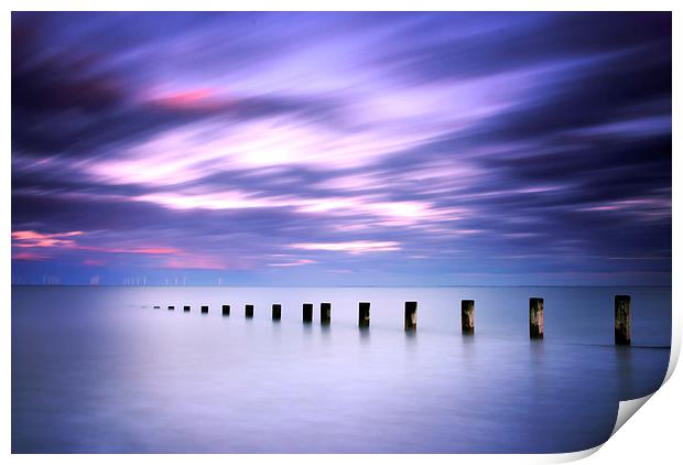 Seascape in Amethyst Print by Andrew Squires