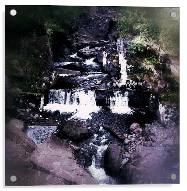 Bracklinn Falls, Callander, Scotland Acrylic by Lee Osborne