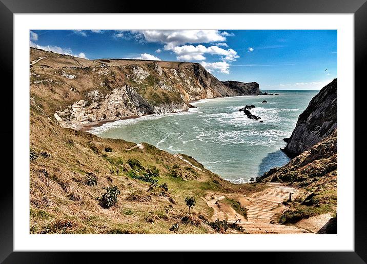 Jurassic Coast Framed Mounted Print by Scott Anderson