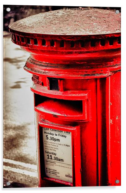 Post Box Acrylic by Paul Stevens