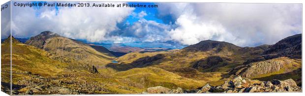 Scafell Pike Panorama Canvas Print by Paul Madden