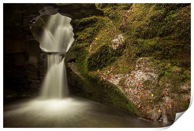 St.Nectans Waterfall Print by Thomas Schaeffer