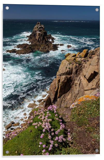 Coast at Lands End Acrylic by Thomas Schaeffer