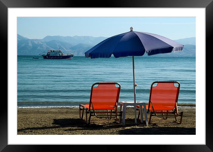 Early Morning Sidari Framed Mounted Print by Oliver Porter