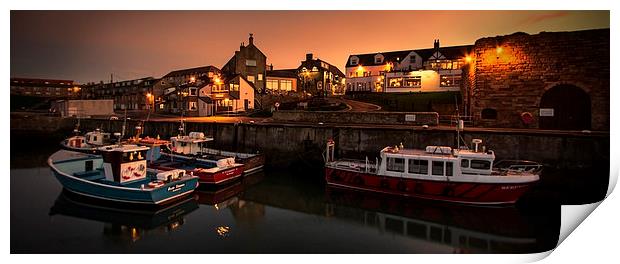Seahouses Harbour Panoramic Print by Northeast Images