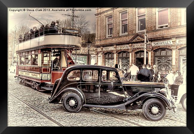 Paisley District Tram - Hand Tinted Effect Framed Print by Steve H Clark
