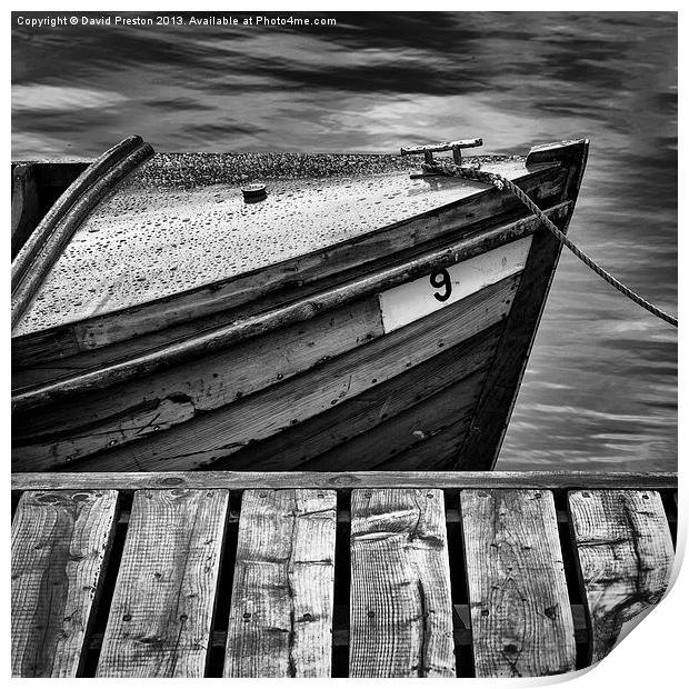 Boat Number 9 Print by David Preston