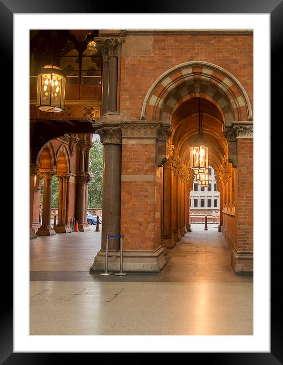 ST PANCREAS ENTRANCE Framed Mounted Print by Clive Eariss