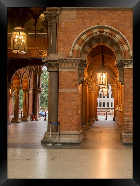 ST PANCREAS ENTRANCE Framed Print by Clive Eariss