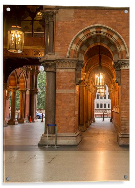 ST PANCREAS ENTRANCE Acrylic by Clive Eariss