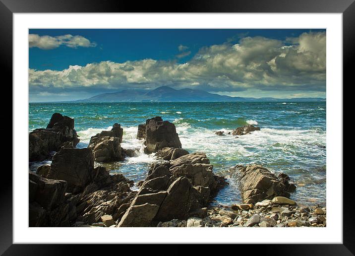 Mountains of Mourne from St John’s Point Framed Mounted Print by pauline morris
