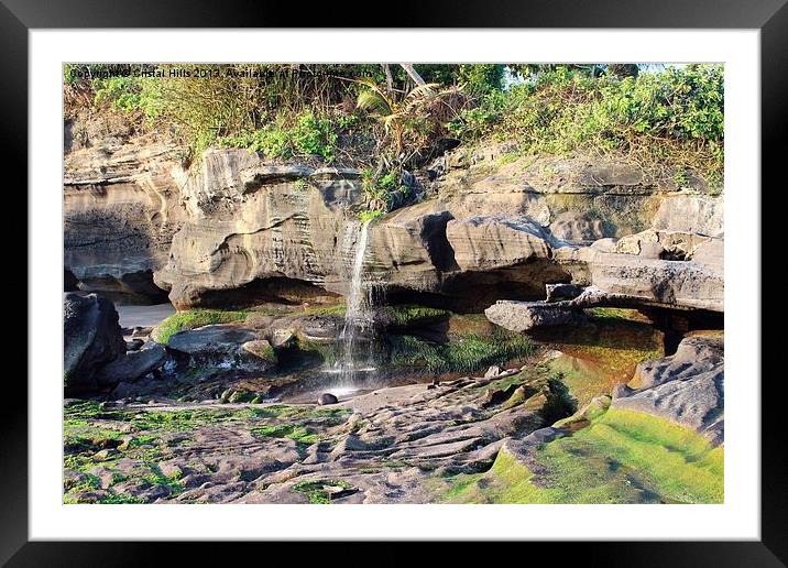 Waterfall Framed Mounted Print by Cristal Hills