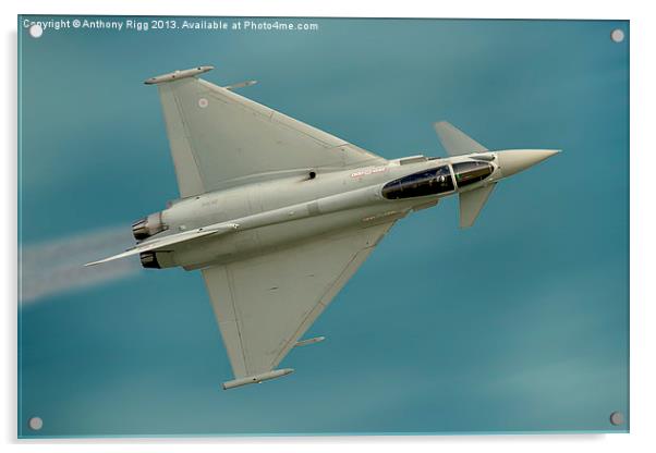 Euro Fighter Typhoon Acrylic by Anthony Rigg