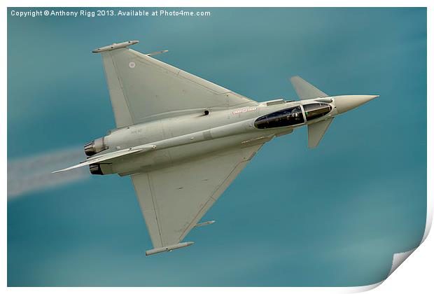 Euro Fighter Typhoon Print by Anthony Rigg