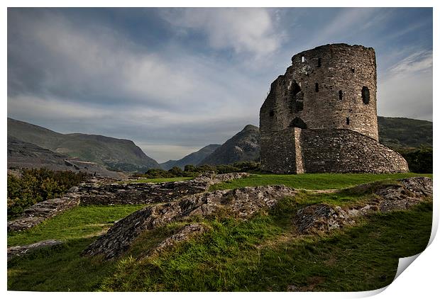 Dolbadarn Castle Print by Eddie John