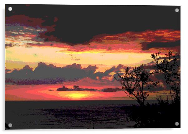 Sunset Acrylic by james balzano, jr.