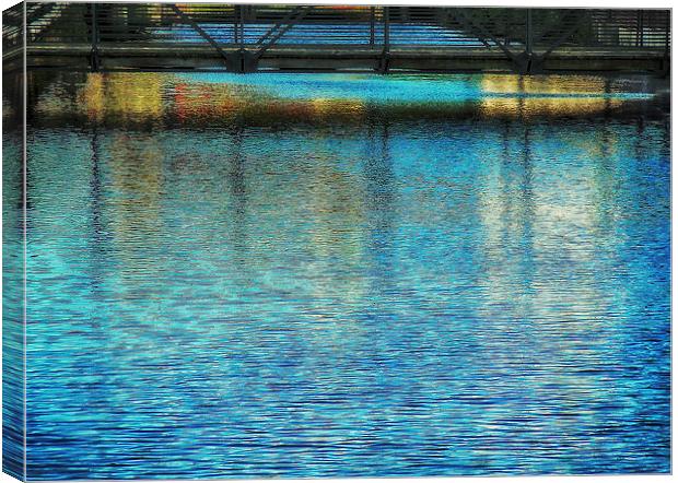 Pawtucket Canal Canvas Print by Mary Lane