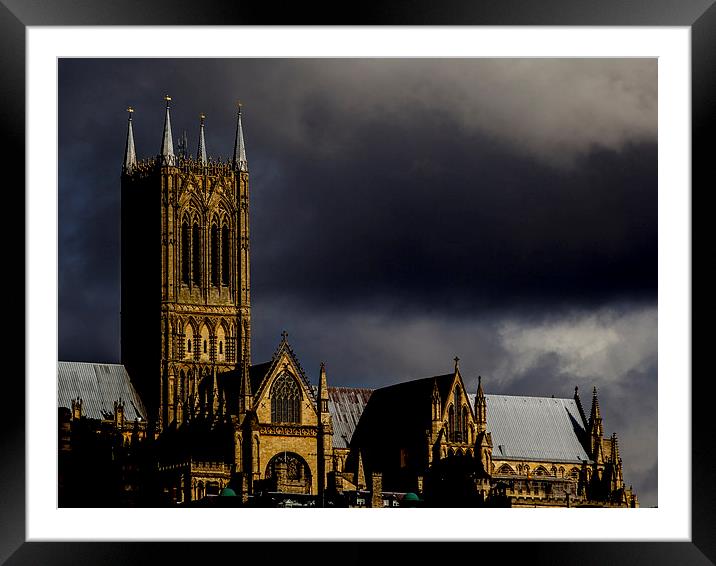 Lincoln Cathedral Framed Mounted Print by Keith Campbell