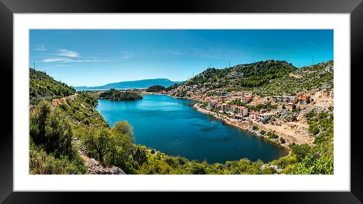 Picturesque sea bay in south Dalmatia Framed Mounted Print by Robert Parma