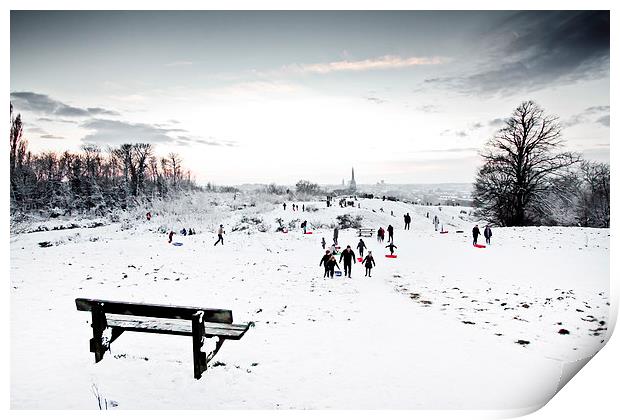A Perfect Winter Scene Print by Paul Macro