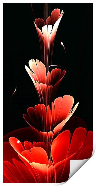 Bright Red Print by Anastasiya Malakhova