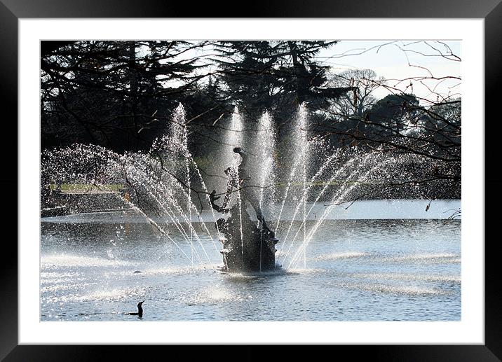 Fountain Framed Mounted Print by Ruth Hallam