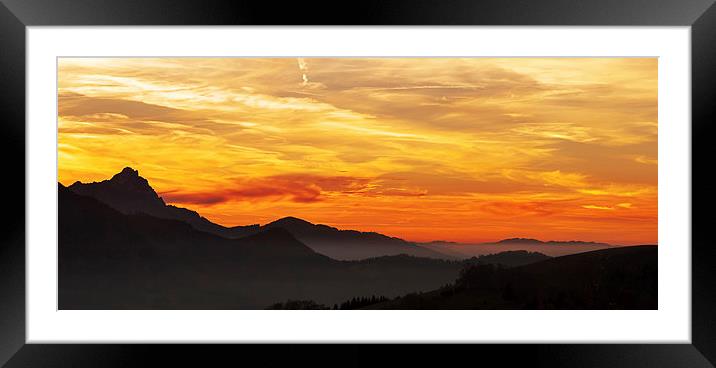 fire Framed Mounted Print by Silvio Schoisswohl