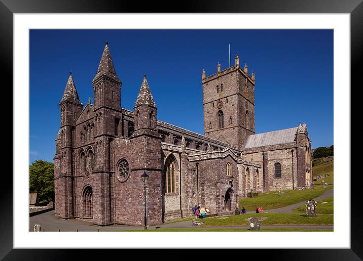 St.Davids Cathedral Framed Mounted Print by Thomas Schaeffer