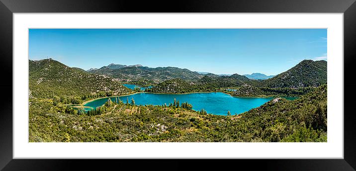 Beautiful Lake in Croatia Framed Mounted Print by Robert Parma