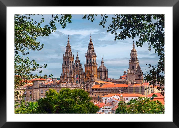 Great cathedral of Santiago Framed Mounted Print by Sergey Golotvin