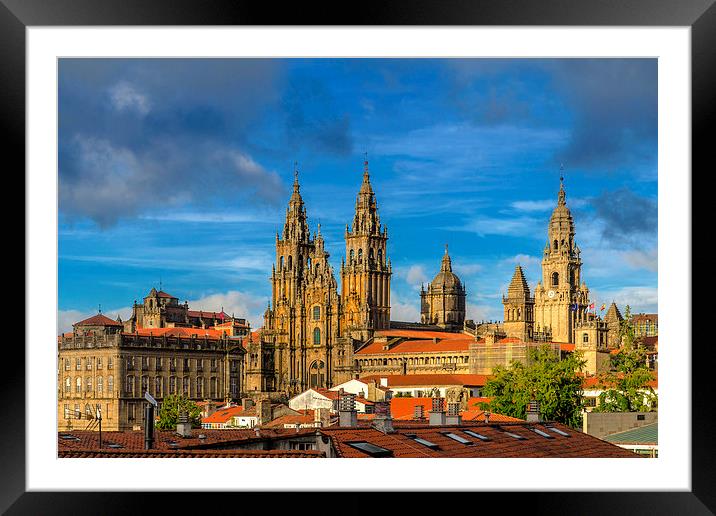 Santiago de Compostela cathedral Framed Mounted Print by Sergey Golotvin