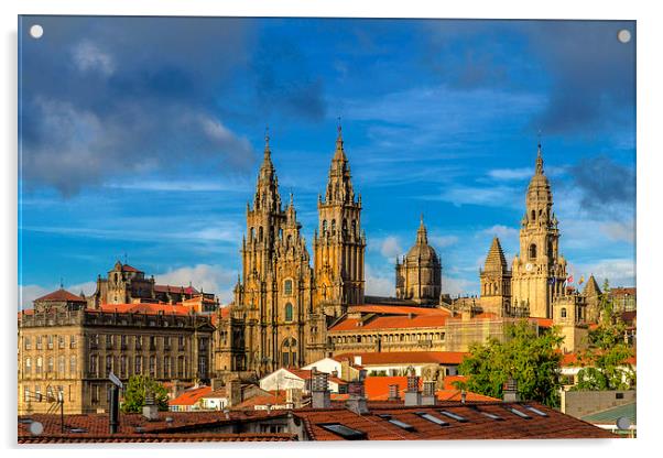 Santiago de Compostela cathedral Acrylic by Sergey Golotvin
