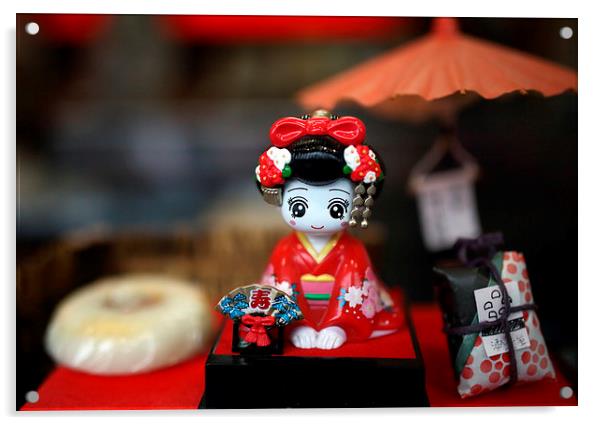 Japan gift shop Acrylic by david harding