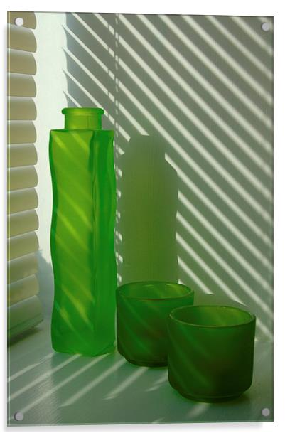 Green Green Glass Acrylic by Randi Grace Nilsberg