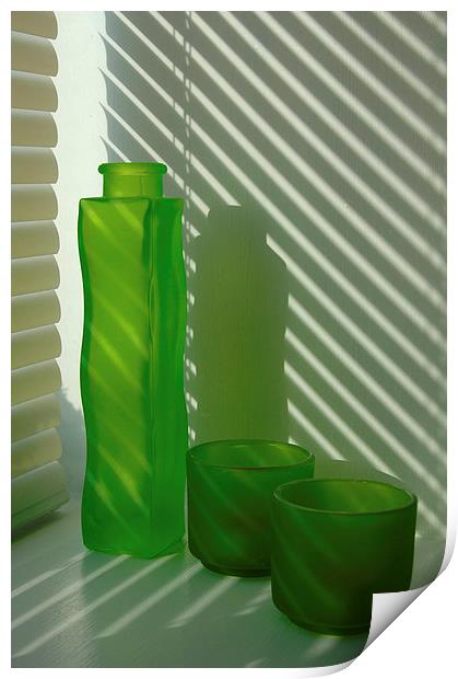 Green Green Glass Print by Randi Grace Nilsberg