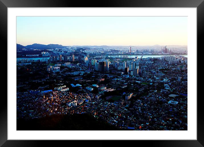 South Korea Seoul Framed Mounted Print by david harding