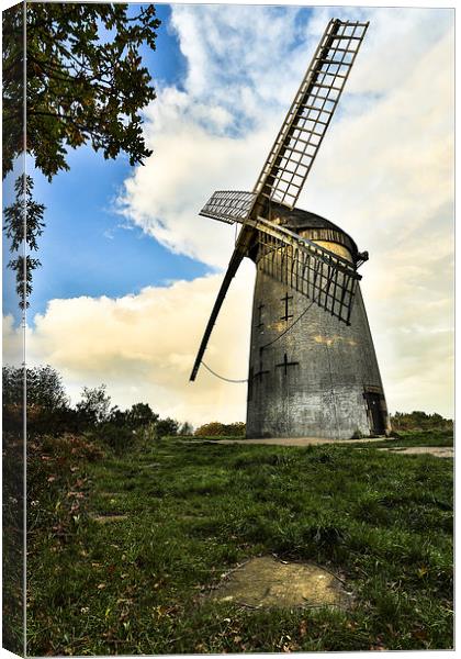 Mill On The Hill Canvas Print by Jed Pearson