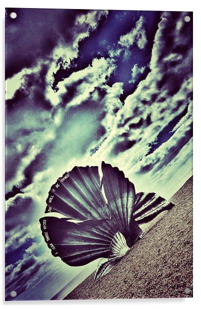Aldeburgh Shell Acrylic by Scott Anderson