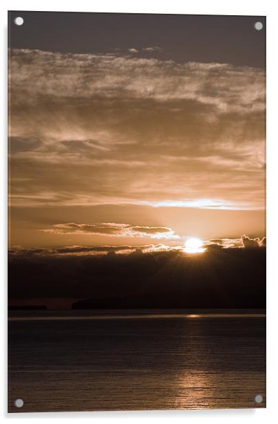 Madeiran sunrise Acrylic by Alan Pickersgill