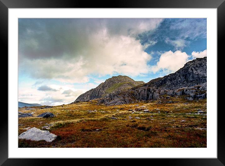 Tryfan Framed Mounted Print by carl barbour canvas