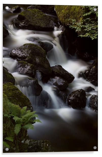 Lodore Falls. Acrylic by Tristan Morphew
