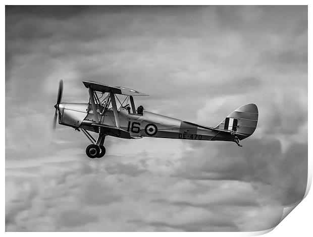 De Havilland Tiger Moth Print by P H