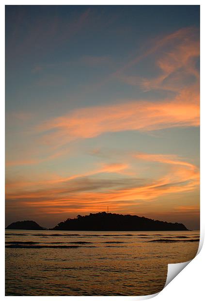 DEVBAGH ISLAND AT DUSK Print by Mal Taylor Photography