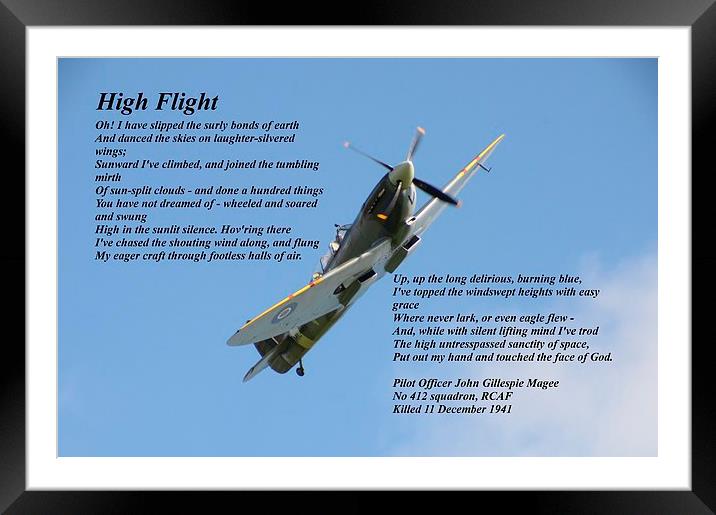 High Flight Framed Mounted Print by Malcolm Snook