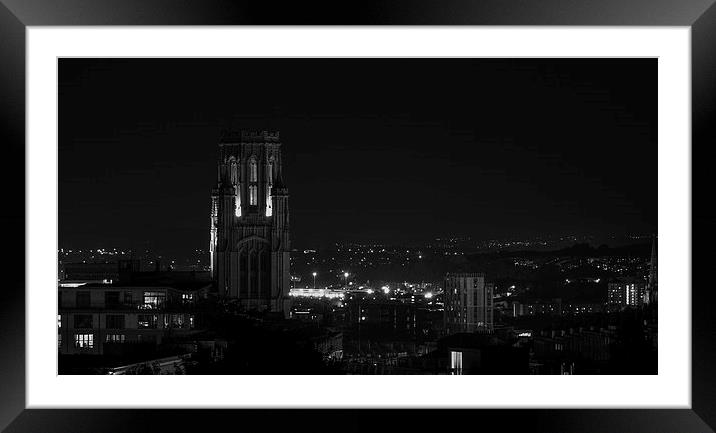 Bristol rooftop Framed Mounted Print by Charlie Knight