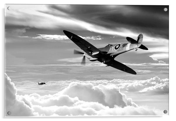 Spitfire Sinker (Mono) Acrylic by J Biggadike