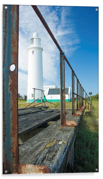 Hurst Point Lighthouse Acrylic by Ian Jones