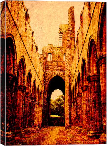 Kirkstall Abbey Canvas Print by Jacqui Kilcoyne