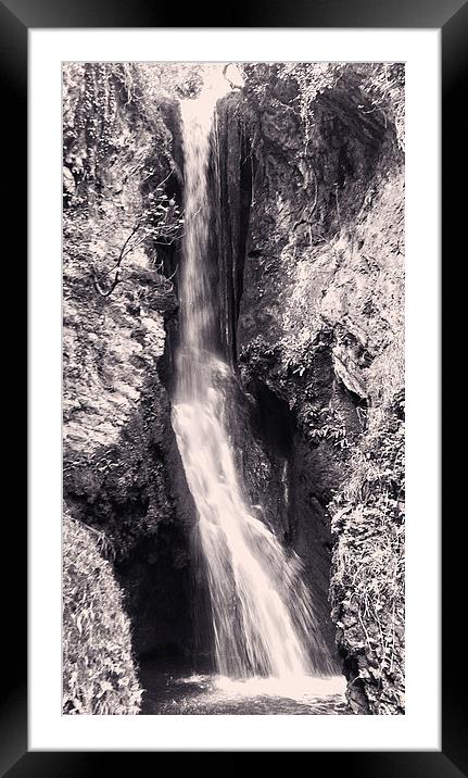 waterfall collection 2 Framed Mounted Print by Emma Ward