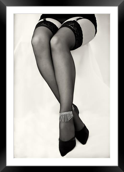 Legs, She Knows How To Use Them... Framed Mounted Print by Fee Easton